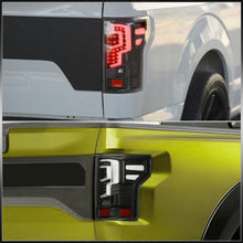 Load image into Gallery viewer, Ford F150 2018-2020 LED Bar Tail Lights Black Housing Clear Len (Excluding OEM LED Models)
