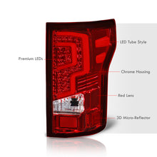 Load image into Gallery viewer, Ford F150 2018-2020 LED Bar Tail Lights Chrome Housing Red Len (Excluding OEM LED Models)
