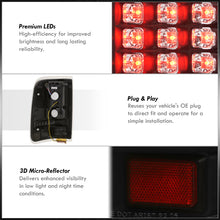 Load image into Gallery viewer, Ford F150 Styleside 2004-2008 LED Tail Lights Black Housing Clear Len
