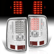 Load image into Gallery viewer, Ford F150 Styleside 2004-2008 LED Tail Lights Chrome Housing Clear Len
