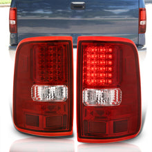 Load image into Gallery viewer, Ford F150 Styleside 2004-2008 LED Tail Lights Chrome Housing Red Len
