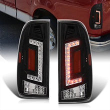 Load image into Gallery viewer, Ford F150 1997-2003 / F250 Light Duty 1997-1999 / F250 F350 F450 F550 Super Duty 1999-2007 LED Tail Lights Black Housing Clear Len (Styleside Models Only)
