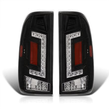 Load image into Gallery viewer, Ford F150 1997-2003 / F250 Light Duty 1997-1999 / F250 F350 F450 F550 Super Duty 1999-2007 LED Tail Lights Black Housing Clear Len (Styleside Models Only)
