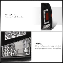 Load image into Gallery viewer, Ford F150 1997-2003 / F250 Light Duty 1997-1999 / F250 F350 F450 F550 Super Duty 1999-2007 LED Tail Lights Black Housing Clear Len (Styleside Models Only)
