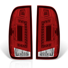 Load image into Gallery viewer, Ford F150 1997-2003 / F250 Light Duty 1997-1999 / F250 F350 F450 F550 Super Duty 1999-2007 LED Tail Lights Chrome Housing Red Len (Styleside Models Only)
