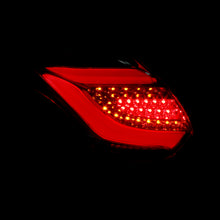 Load image into Gallery viewer, Ford Focus Hatchback 2012-2014 LED Bar Tail Lights Chrome Housing Red Len White Tube
