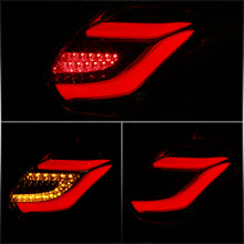 Load image into Gallery viewer, Ford Focus Hatchback 2012-2014 LED Bar Tail Lights Chrome Housing Red Len White Tube
