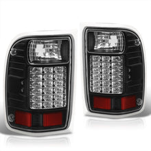 Load image into Gallery viewer, Ford Ranger 2001-2011 LED Tail Lights Black Housing Clear Len (Excluding STX Models)
