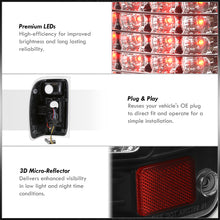 Load image into Gallery viewer, Ford Ranger 2001-2011 LED Tail Lights Black Housing Clear Len (Excluding STX Models)
