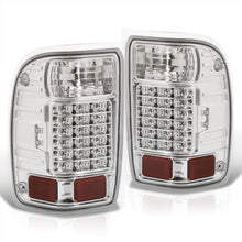 Load image into Gallery viewer, Ford Ranger 2001-2011 LED Tail Lights Chrome Housing Clear Len (Excluding STX Models)
