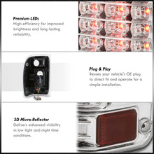 Load image into Gallery viewer, Ford Ranger 2001-2011 LED Tail Lights Chrome Housing Clear Len (Excluding STX Models)
