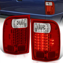 Load image into Gallery viewer, Ford Ranger 2001-2011 LED Tail Lights Chrome Housing Red Len (Excluding STX Models)
