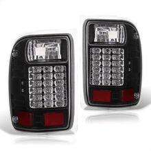 Load image into Gallery viewer, Ford Ranger 1993-1999 LED Tail Lights Black Housing Clear Len
