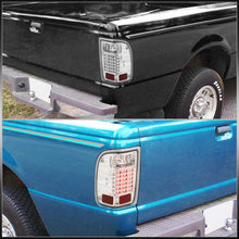 Load image into Gallery viewer, Ford Ranger 1993-1999 LED Tail Lights Chrome Housing Clear Len
