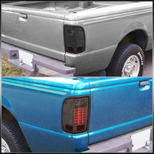 Load image into Gallery viewer, Ford Ranger 1993-1999 LED Tail Lights Chrome Housing Smoke Len
