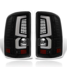 Load image into Gallery viewer, GMC Sierra 1500 2007-2013 / 2500HD 3500HD 2007-2014 LED Bar Tail Lights Black Housing Clear Len White Tube (Excluding OEM LED &amp; Dually Models)
