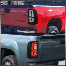 Load image into Gallery viewer, GMC Sierra 1500 2007-2013 / 2500HD 3500HD 2007-2014 LED Bar Tail Lights Black Housing Clear Len White Tube (Excluding OEM LED &amp; Dually Models)
