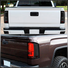 Load image into Gallery viewer, GMC Sierra 1500 2007-2013 / 2500HD 3500HD 2007-2014 LED Bar Tail Lights Chrome Housing Smoke Len White Tube (Excluding OEM LED &amp; Dually Models)
