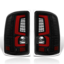 Load image into Gallery viewer, GMC Sierra 1500 2007-2013 / 2500HD 3500HD 2007-2014 LED Bar Tail Lights Black Housing Clear Len Red Tube (Excluding OEM LED &amp; Dually Models)
