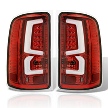 Load image into Gallery viewer, GMC Sierra 1500 2007-2013 / 2500HD 3500HD 2007-2014 LED Bar Tail Lights Red Housing Clear Len White Tube (Excluding OEM LED &amp; Dually Models)
