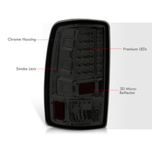 Load image into Gallery viewer, Chevrolet Suburban Tahoe 2000-2006 / GMC Yukon XL 2000-2006 / Yukon Denali 2001-2006 LED Tail Lights Chrome Housing Smoke Len (Excluding Barn Door Trunks)
