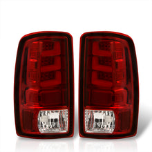 Load image into Gallery viewer, Chevrolet Suburban Tahoe 2000-2006 / GMC Yukon XL 2000-2006 / Yukon Denali 2001-2006 LED Bar Tail Lights Chrome Housing Red Len White Tube (Excluding Barn Door Trunks)
