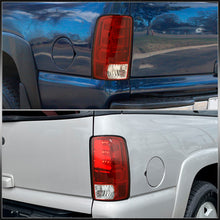 Load image into Gallery viewer, Chevrolet Suburban Tahoe 2000-2006 / GMC Yukon XL 2000-2006 / Yukon Denali 2001-2006 LED Bar Tail Lights Chrome Housing Red Len White Tube (Excluding Barn Door Trunks)
