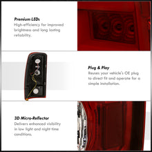 Load image into Gallery viewer, Chevrolet Suburban Tahoe 2000-2006 / GMC Yukon XL 2000-2006 / Yukon Denali 2001-2006 LED Bar Tail Lights Chrome Housing Red Len White Tube (Excluding Barn Door Trunks)
