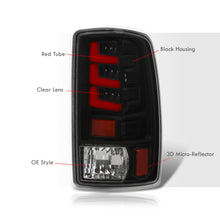 Load image into Gallery viewer, Chevrolet Suburban Tahoe 2000-2006 / GMC Yukon XL 2000-2006 / Yukon Denali 2001-2006 LED Bar Tail Lights Black Housing Clear Len Red Tube (Excluding Barn Door Trunks)
