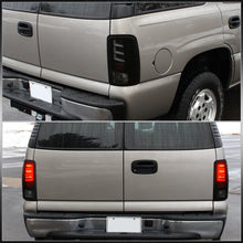 Load image into Gallery viewer, Chevrolet Suburban Tahoe 2000-2006 / GMC Yukon XL 2000-2006 / Yukon Denali 2001-2006 LED Bar Tail Lights Black Housing Smoke Len White Tube (Excluding Barn Door Trunks)
