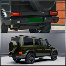 Load image into Gallery viewer, Mercedes Benz G-Class W463 G500 G550 G55 G63 1990-2018 Sequential LED Tail Lights Chrome Housing Red Len (Version 2 - W463 Style)
