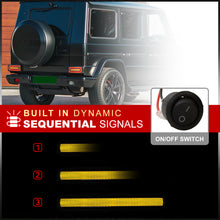 Load image into Gallery viewer, Mercedes Benz G-Class W463 G500 G550 G55 G63 1990-2018 Sequential LED Tail Lights Chrome Housing Smoke Len (Version 2 - W463 Style)
