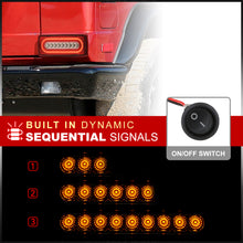 Load image into Gallery viewer, Mercedes Benz G-Class W463 G500 G550 G55 G63 1990-2018 Sequential LED Tail Lights Chrome Housing Red Len
