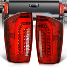 Load image into Gallery viewer, Toyota Tacoma 2016-2023 Sequential LED Bar Tail Lights Chrome Housing Red Len White Tube (Version 2)
