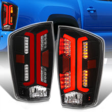 Load image into Gallery viewer, Toyota Tacoma 2016-2023 LED Bar Tail Lights Black Housing Clear Len Red Tube
