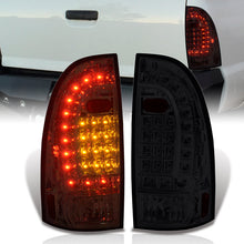 Load image into Gallery viewer, Toyota Tacoma 2005-2015 LED Tail Lights Chrome Housing Smoke Len
