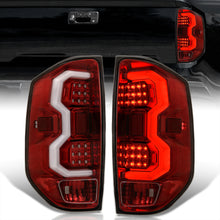 Load image into Gallery viewer, Toyota Tundra 2014-2021 LED Bar Tail Lights Red Housing Clear Len White Tube
