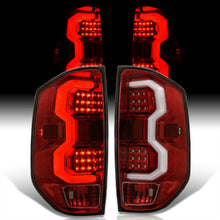 Load image into Gallery viewer, Toyota Tundra 2014-2021 LED Bar Tail Lights Red Housing Clear Len White Tube
