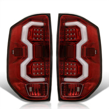 Load image into Gallery viewer, Toyota Tundra 2014-2021 LED Bar Tail Lights Red Housing Clear Len White Tube
