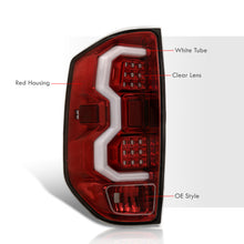 Load image into Gallery viewer, Toyota Tundra 2014-2021 LED Bar Tail Lights Red Housing Clear Len White Tube
