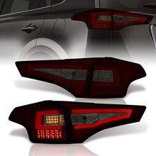 Load image into Gallery viewer, Toyota RAV4 2013-2015 LED Bar Tail Lights Chrome Housing Red Smoke Len White Tube
