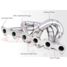 Load image into Gallery viewer, BMW 3 Series E30 1986-1991 M20 V6 T3/T4 Stainless Steel Turbo Manifold (No Wastegate Flange)
