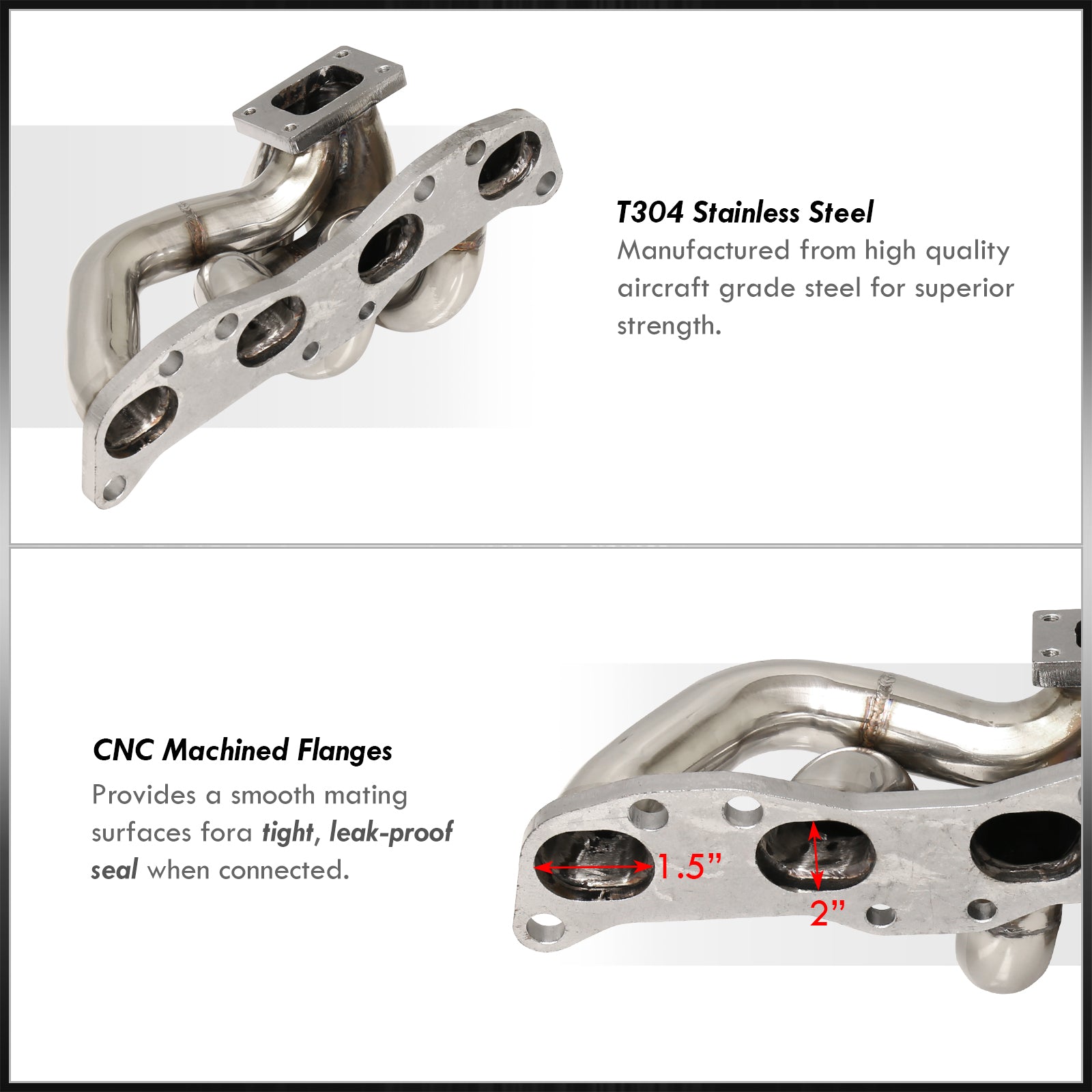 Nissan 240SX 1989-1998 CA18DET T25/T28 Bottom Mount Stainless