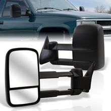 Load image into Gallery viewer, Chevrolet C/K 1500 2500 3500 1988-1998 / Tahoe 1995-1999 / GMC Yukon 1992-1999 / Suburban 1992-1999 Telescopic Extendable Power Towing Mirrors Black
