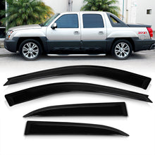 Load image into Gallery viewer, Chevrolet Silverado 2001-2006 / Avalanche 2002-2006 / Suburban 2000-2006 / GMC Sierra 1999-2006 / Yukon XL 2000-2006 / Cadillac Escalade 2002-2006 Crew Cab 4 Door Tape On Window Visors
