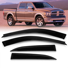 Load image into Gallery viewer, Dodge Ram 1500 2009-2018 / Classic 1500 2019-2023 Quad &amp; Extended Cab 4 Door Tape On Window Visors
