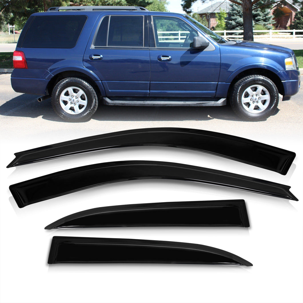Ford Expedition 1997-2017 / Lincoln Navigator 1998-2017 4 Door Tape On Window Visors