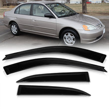 Load image into Gallery viewer, Honda Civic 2001-2005 4 Door Tape On Window Visors
