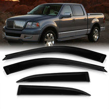 Load image into Gallery viewer, Ford F150 Supercrew 2004-2008 / Lincoln Mark LT 2006-2008 4 Door Tape On Window Visors
