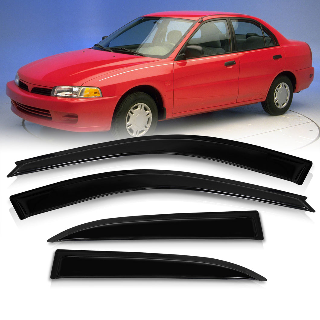 Mitsubishi Mirage 1997-2001 4 Door Tape On Window Visors